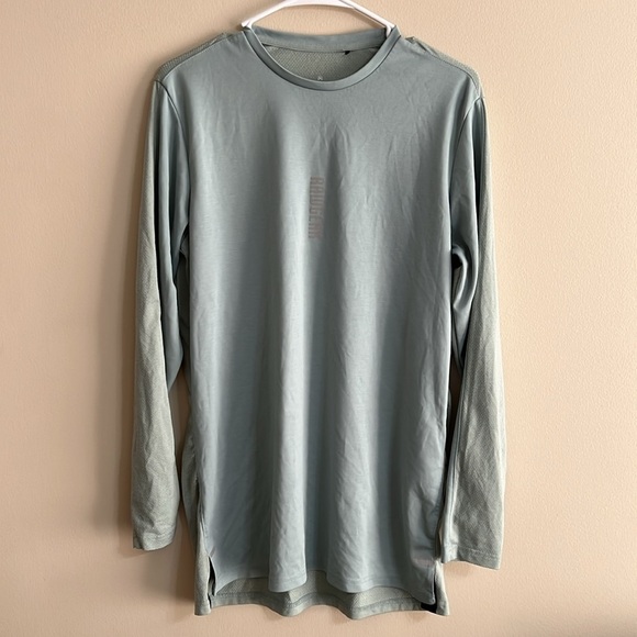 Rawgear Gym Lifting Long Sleeve Logo Performance Tee Shirt - Picture 1 of 7